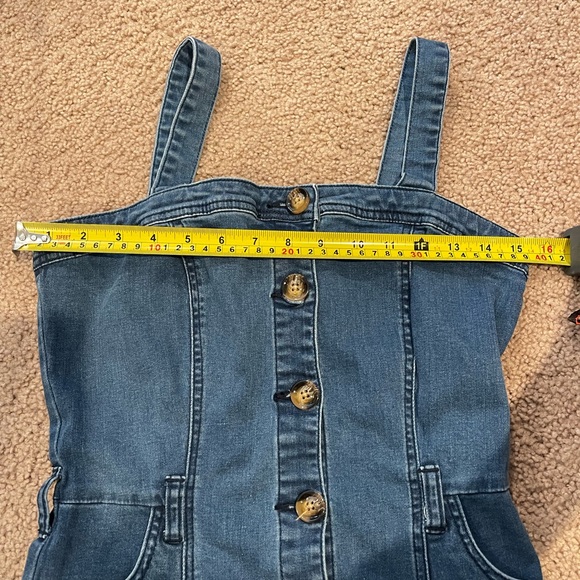 Women's (Youth) JUSTFAB denim button up slim-fitting dress - Picture 7 of 11